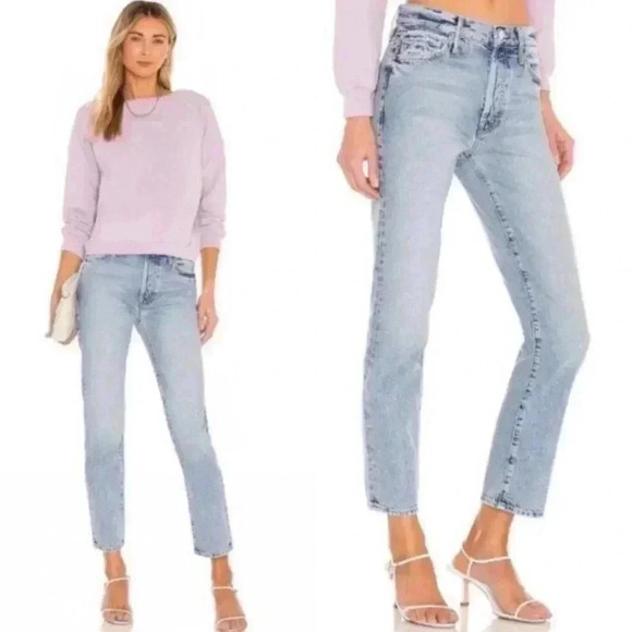 Mother Superior Trekker Ankle Straight Leg Jeans in Win Some, Lose Some Size 26 - Picture 1 of 13